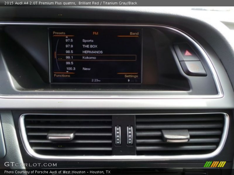 Brilliant Red / Titanium Gray/Black 2015 Audi A4 2.0T Premium Plus quattro