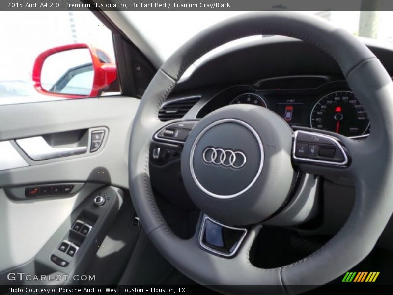 Brilliant Red / Titanium Gray/Black 2015 Audi A4 2.0T Premium Plus quattro