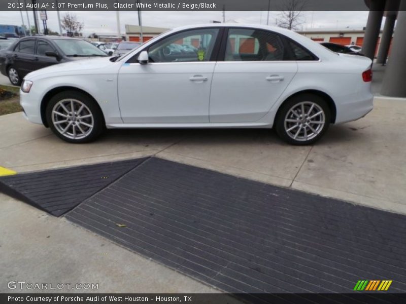 Glacier White Metallic / Beige/Black 2015 Audi A4 2.0T Premium Plus