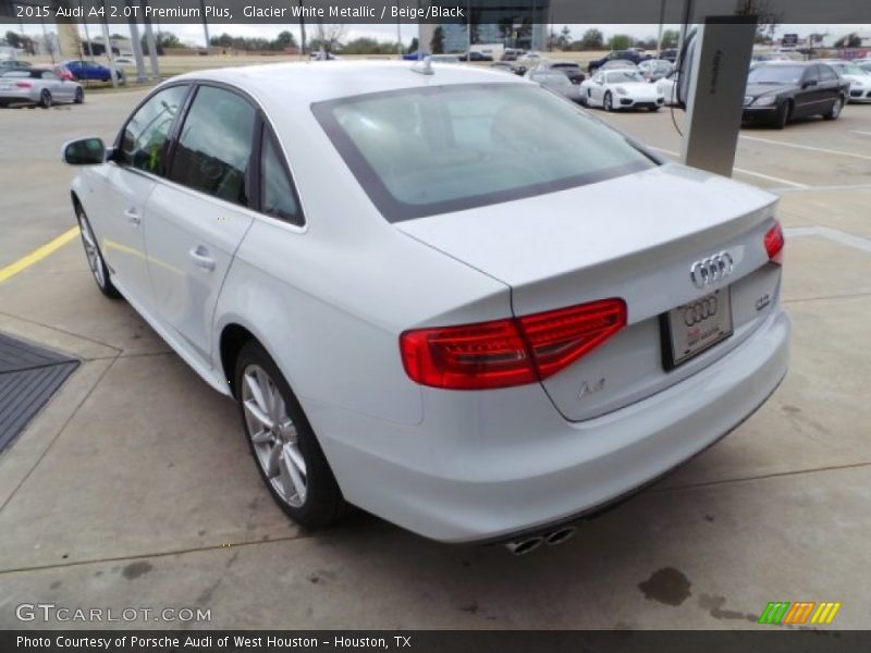 Glacier White Metallic / Beige/Black 2015 Audi A4 2.0T Premium Plus