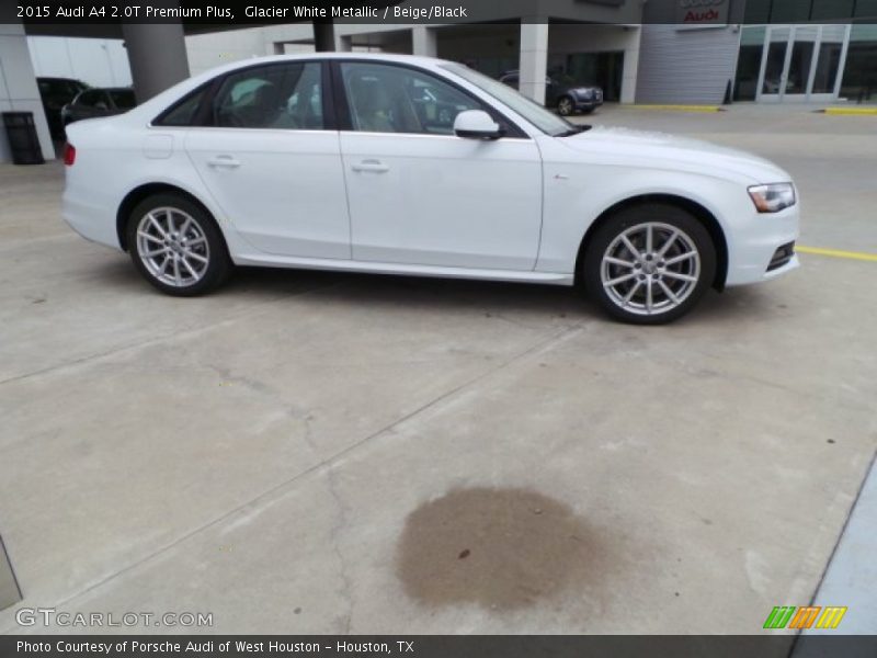 Glacier White Metallic / Beige/Black 2015 Audi A4 2.0T Premium Plus