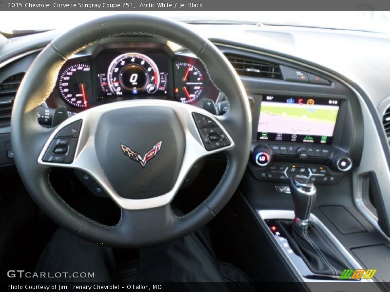 Arctic White / Jet Black 2015 Chevrolet Corvette Stingray Coupe Z51