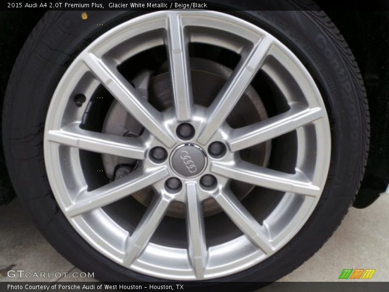 Glacier White Metallic / Beige/Black 2015 Audi A4 2.0T Premium Plus
