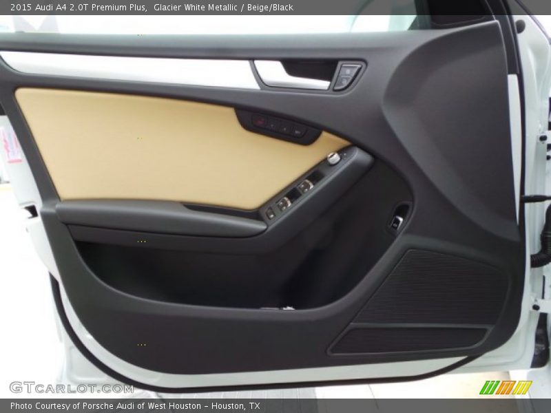 Glacier White Metallic / Beige/Black 2015 Audi A4 2.0T Premium Plus