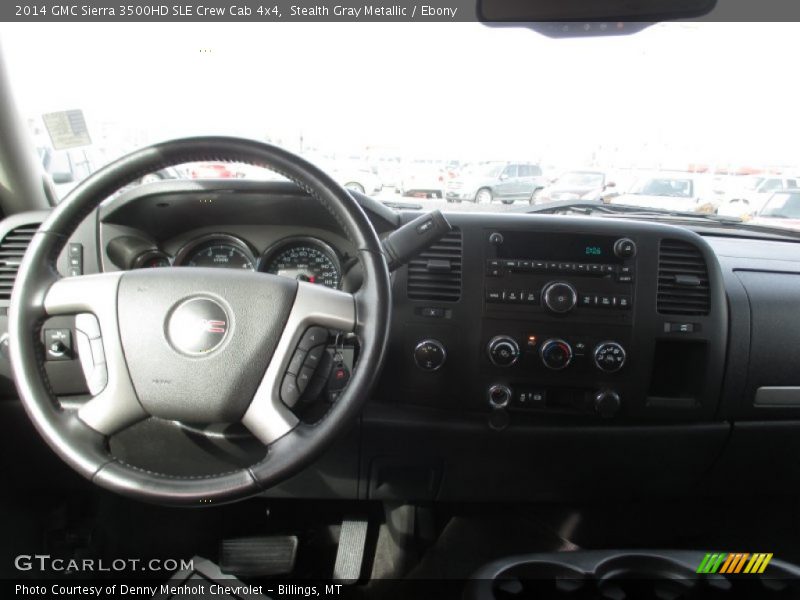 Stealth Gray Metallic / Ebony 2014 GMC Sierra 3500HD SLE Crew Cab 4x4