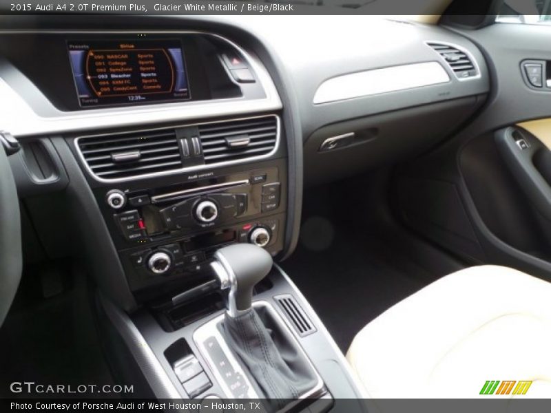 Glacier White Metallic / Beige/Black 2015 Audi A4 2.0T Premium Plus