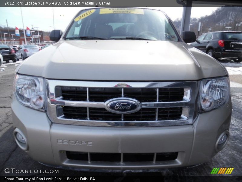 Gold Leaf Metallic / Camel 2012 Ford Escape XLT V6 4WD
