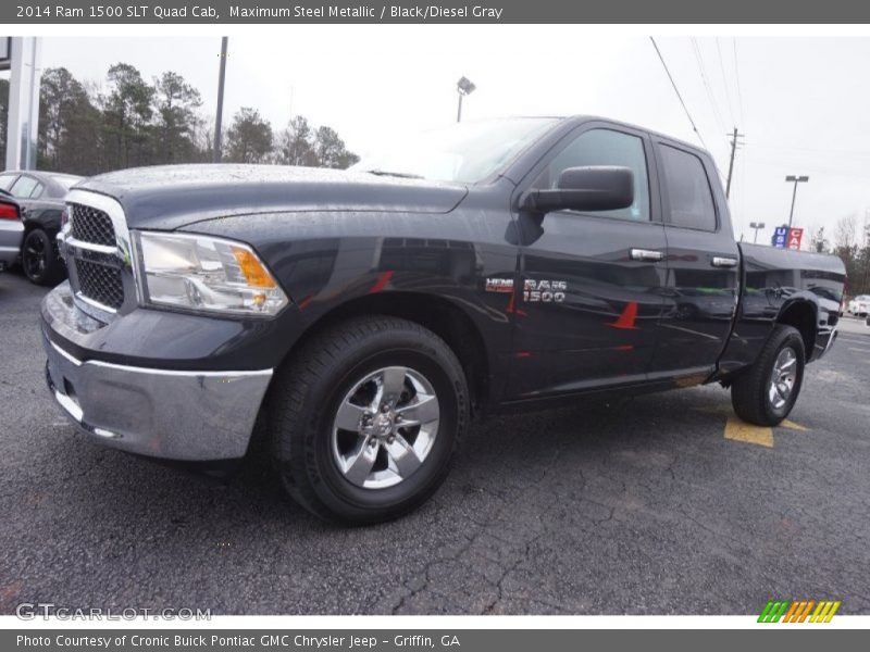 Maximum Steel Metallic / Black/Diesel Gray 2014 Ram 1500 SLT Quad Cab