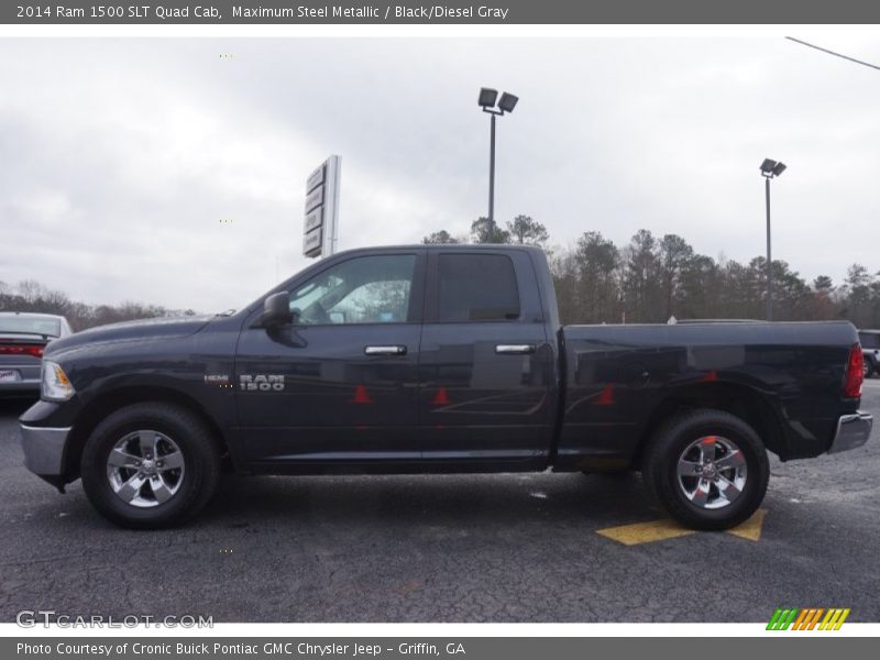 Maximum Steel Metallic / Black/Diesel Gray 2014 Ram 1500 SLT Quad Cab