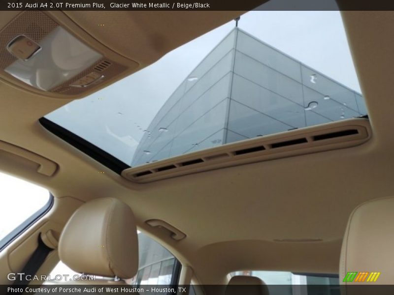 Glacier White Metallic / Beige/Black 2015 Audi A4 2.0T Premium Plus