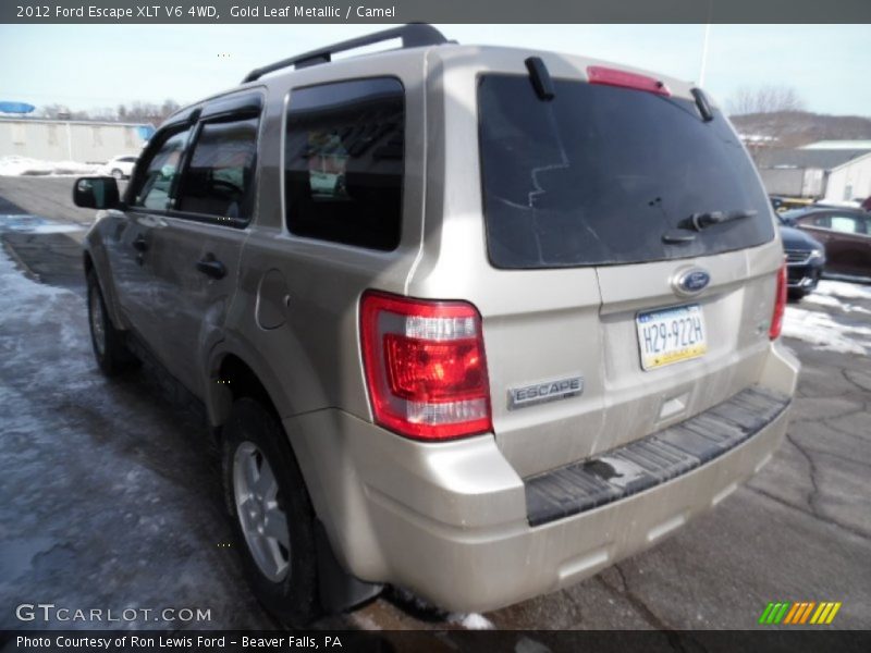 Gold Leaf Metallic / Camel 2012 Ford Escape XLT V6 4WD