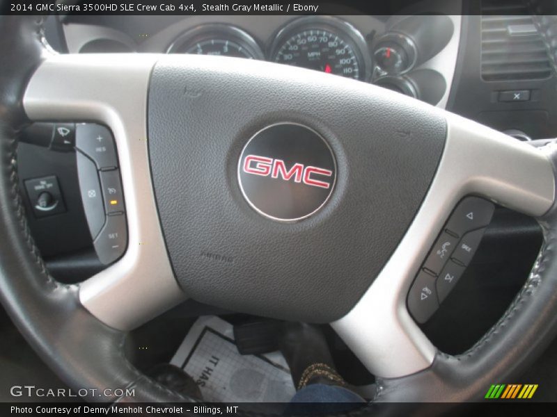 Stealth Gray Metallic / Ebony 2014 GMC Sierra 3500HD SLE Crew Cab 4x4