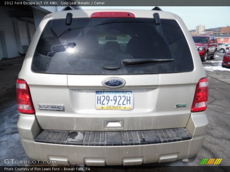 Gold Leaf Metallic / Camel 2012 Ford Escape XLT V6 4WD