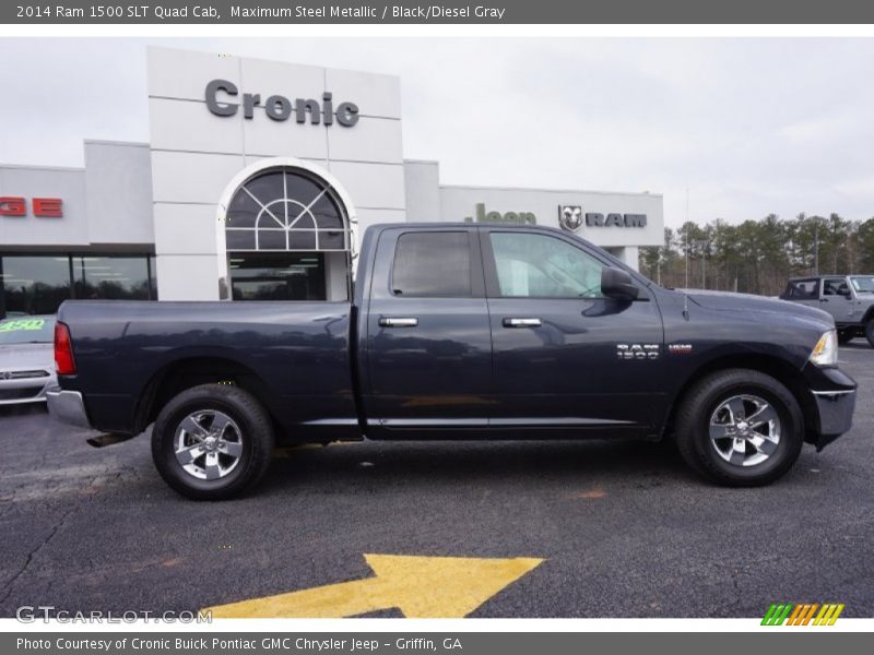 Maximum Steel Metallic / Black/Diesel Gray 2014 Ram 1500 SLT Quad Cab