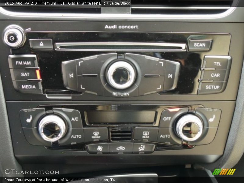 Glacier White Metallic / Beige/Black 2015 Audi A4 2.0T Premium Plus