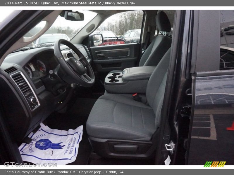 Maximum Steel Metallic / Black/Diesel Gray 2014 Ram 1500 SLT Quad Cab