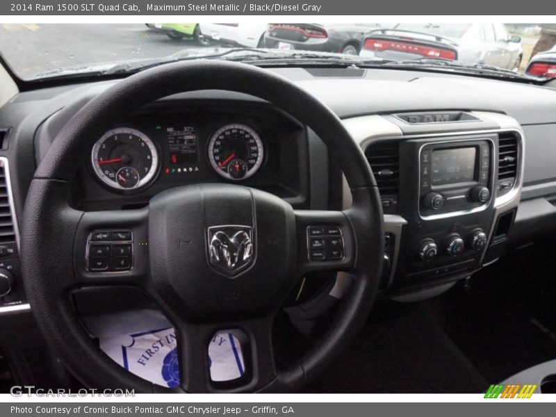 Maximum Steel Metallic / Black/Diesel Gray 2014 Ram 1500 SLT Quad Cab