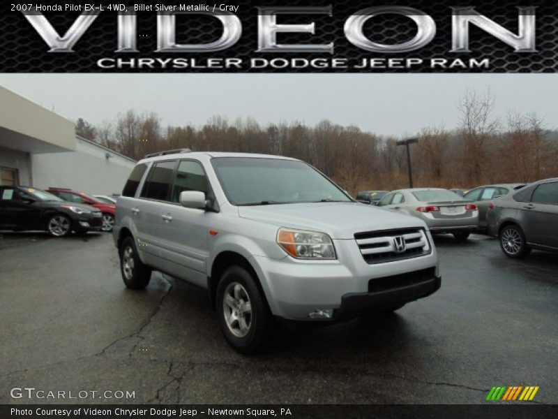 Billet Silver Metallic / Gray 2007 Honda Pilot EX-L 4WD