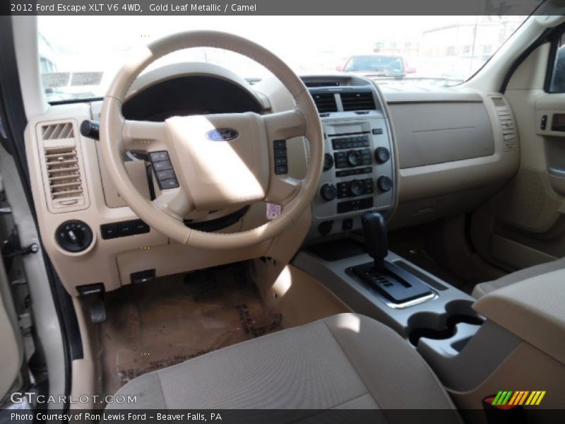 Gold Leaf Metallic / Camel 2012 Ford Escape XLT V6 4WD