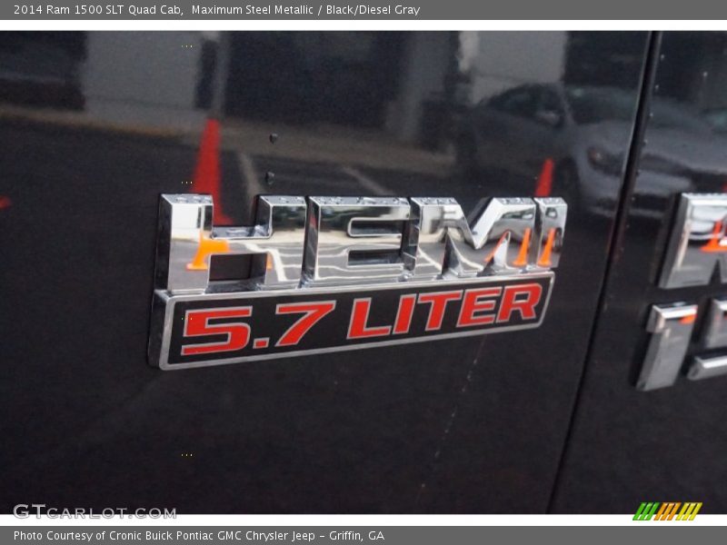 Maximum Steel Metallic / Black/Diesel Gray 2014 Ram 1500 SLT Quad Cab