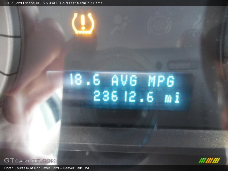 Gold Leaf Metallic / Camel 2012 Ford Escape XLT V6 4WD