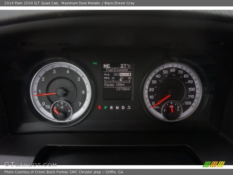 Maximum Steel Metallic / Black/Diesel Gray 2014 Ram 1500 SLT Quad Cab