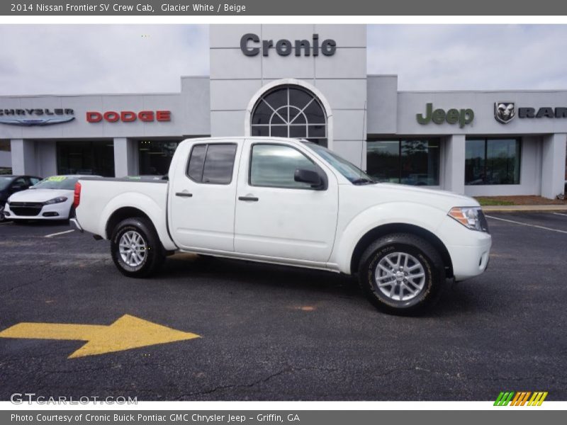 Glacier White / Beige 2014 Nissan Frontier SV Crew Cab