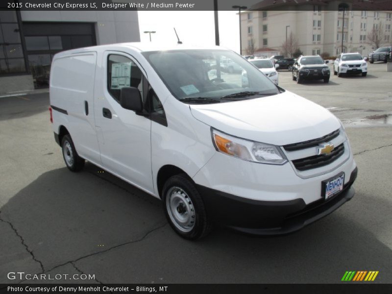 Designer White / Medium Pewter 2015 Chevrolet City Express LS