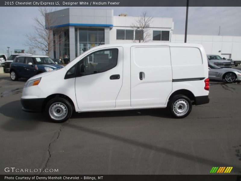 Designer White / Medium Pewter 2015 Chevrolet City Express LS