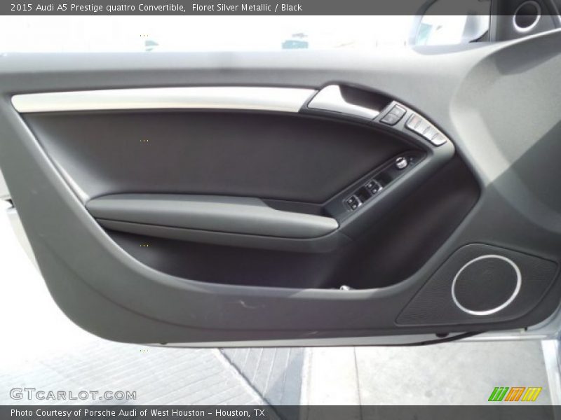 Floret Silver Metallic / Black 2015 Audi A5 Prestige quattro Convertible