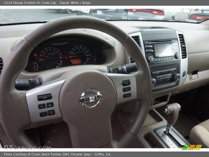 Glacier White / Beige 2014 Nissan Frontier SV Crew Cab