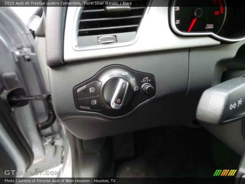 Floret Silver Metallic / Black 2015 Audi A5 Prestige quattro Convertible