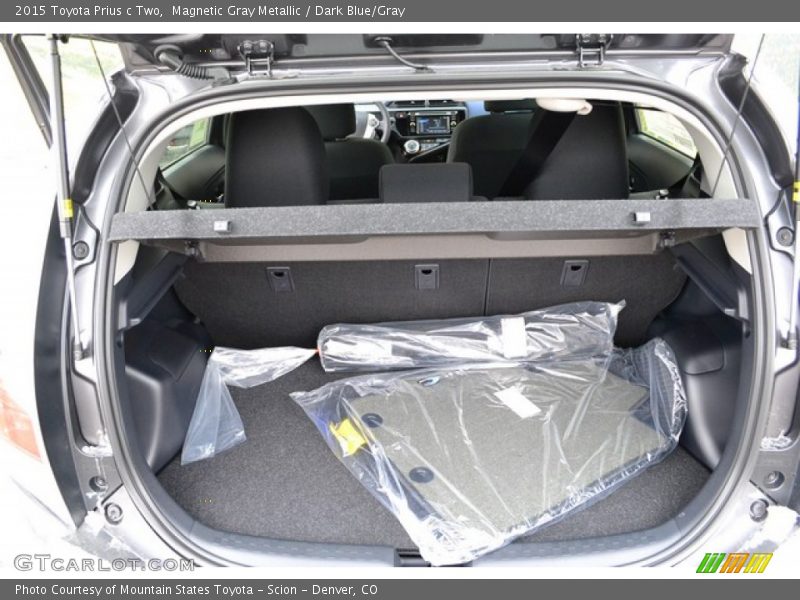 Magnetic Gray Metallic / Dark Blue/Gray 2015 Toyota Prius c Two