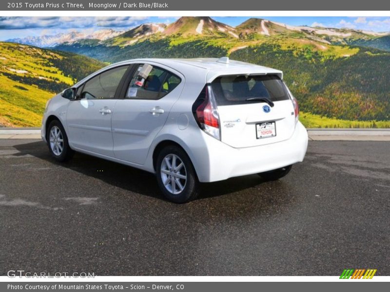 Moonglow / Dark Blue/Black 2015 Toyota Prius c Three