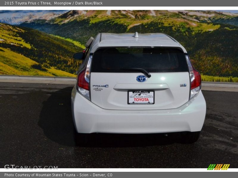 Moonglow / Dark Blue/Black 2015 Toyota Prius c Three
