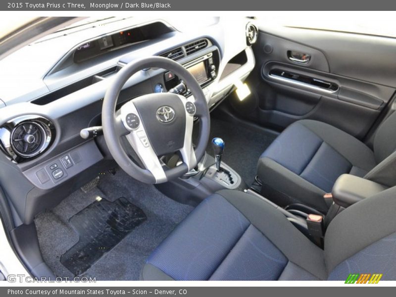 Dark Blue/Black Interior - 2015 Prius c Three 