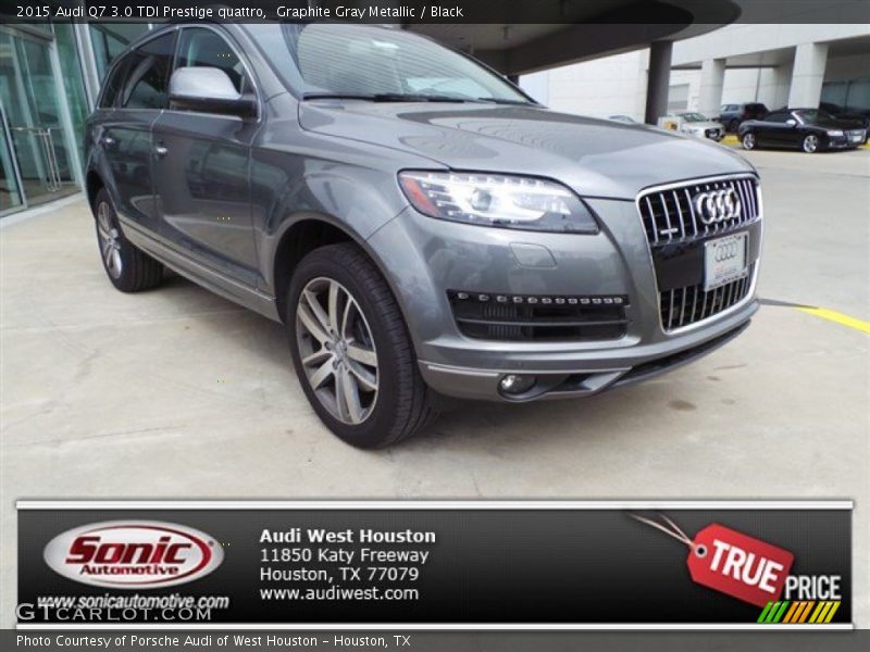 Graphite Gray Metallic / Black 2015 Audi Q7 3.0 TDI Prestige quattro