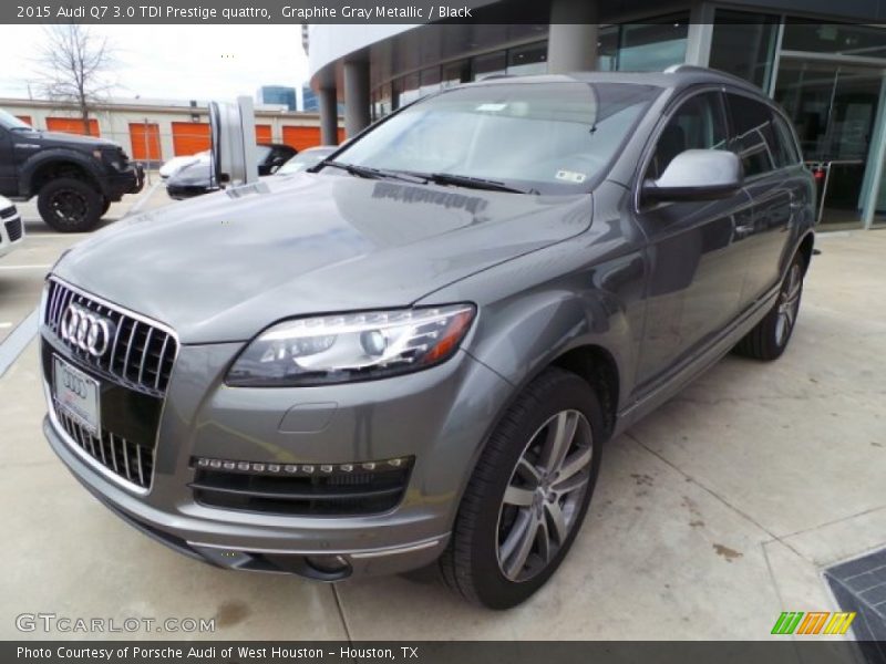 Graphite Gray Metallic / Black 2015 Audi Q7 3.0 TDI Prestige quattro