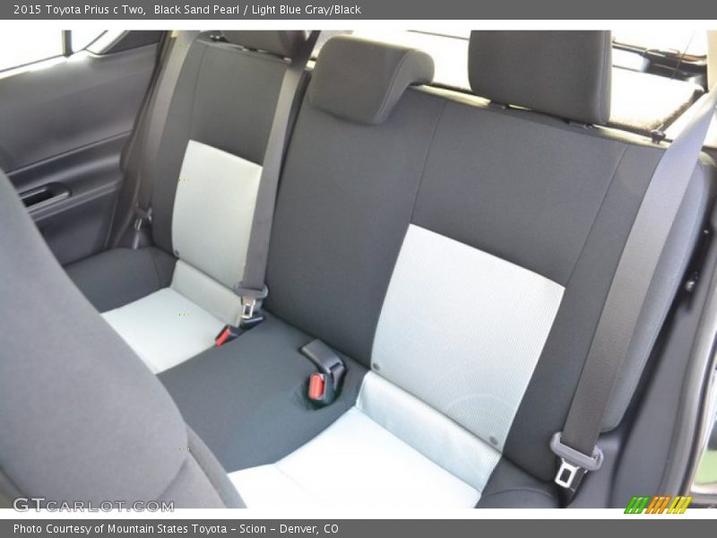 Rear Seat of 2015 Prius c Two