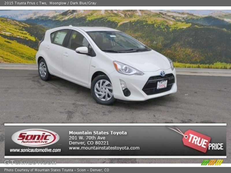 Moonglow / Dark Blue/Gray 2015 Toyota Prius c Two