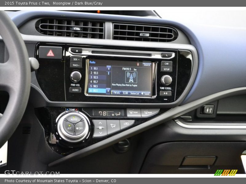 Controls of 2015 Prius c Two