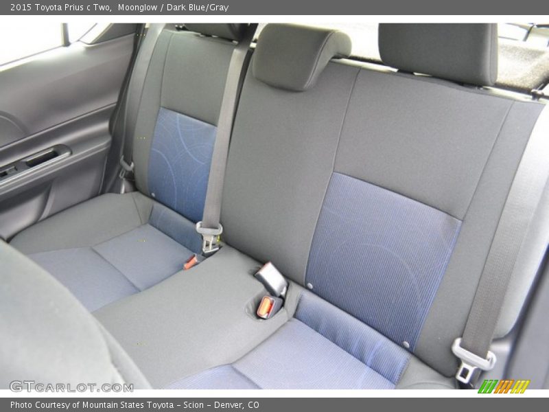 Rear Seat of 2015 Prius c Two