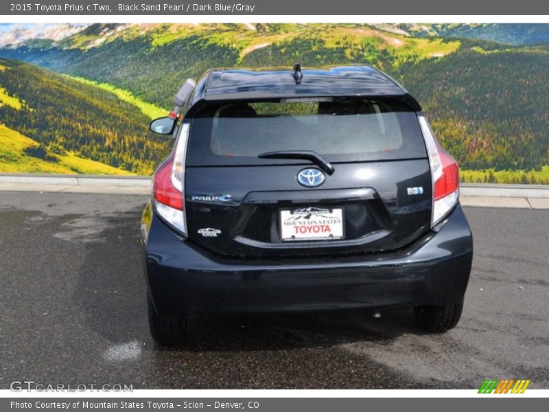 Black Sand Pearl / Dark Blue/Gray 2015 Toyota Prius c Two