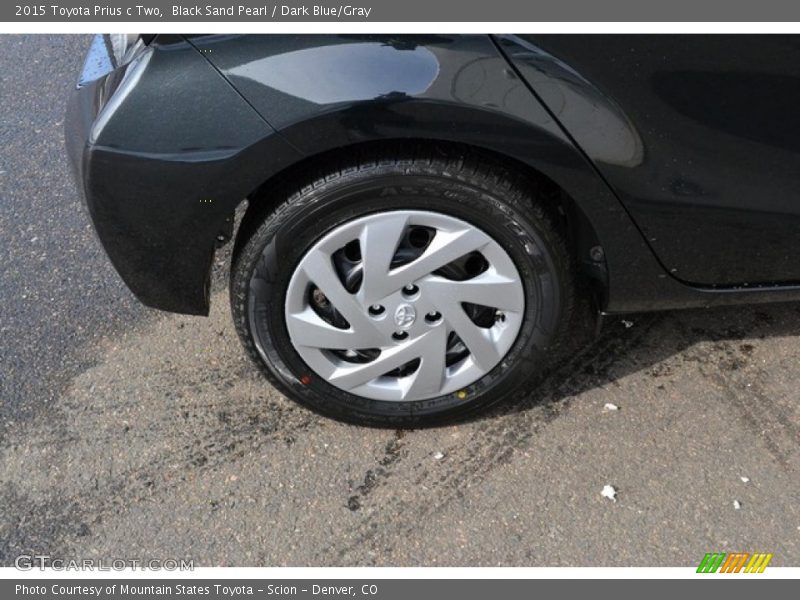 Black Sand Pearl / Dark Blue/Gray 2015 Toyota Prius c Two