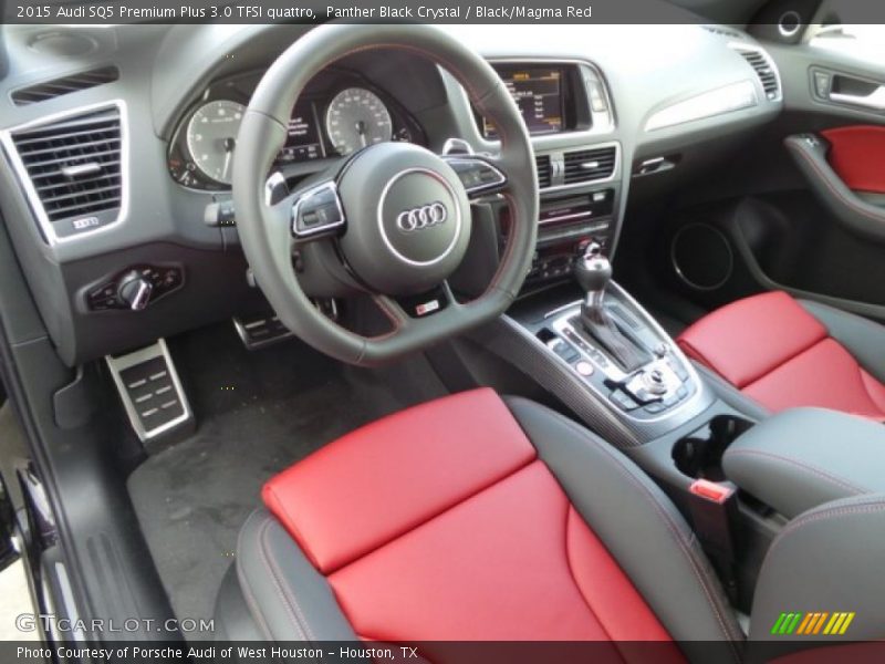  2015 SQ5 Premium Plus 3.0 TFSI quattro Black/Magma Red Interior