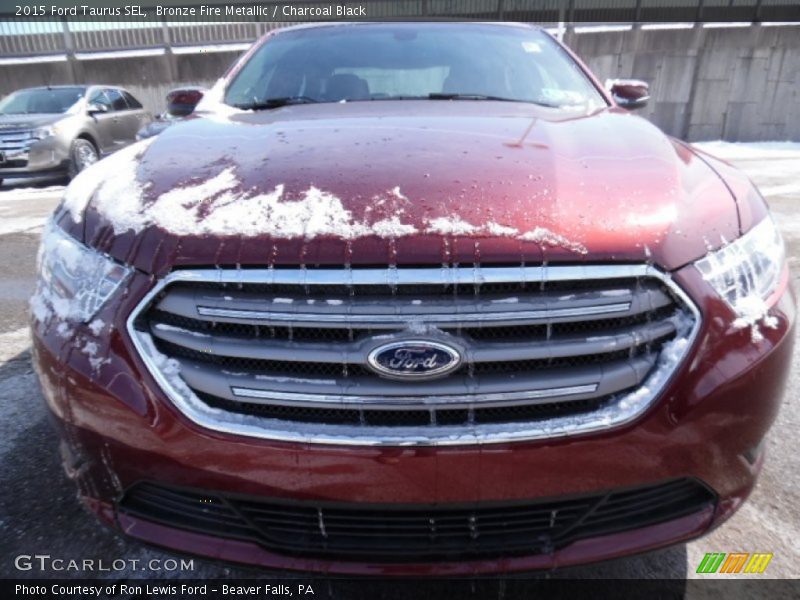 Bronze Fire Metallic / Charcoal Black 2015 Ford Taurus SEL