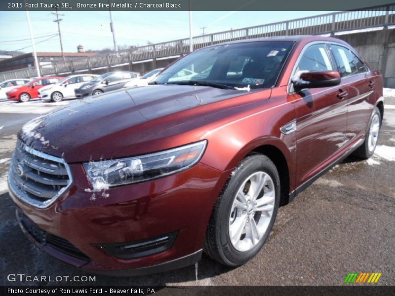 Bronze Fire Metallic / Charcoal Black 2015 Ford Taurus SEL