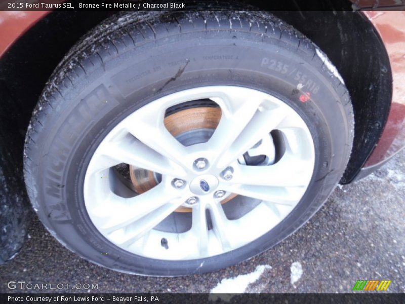 Bronze Fire Metallic / Charcoal Black 2015 Ford Taurus SEL