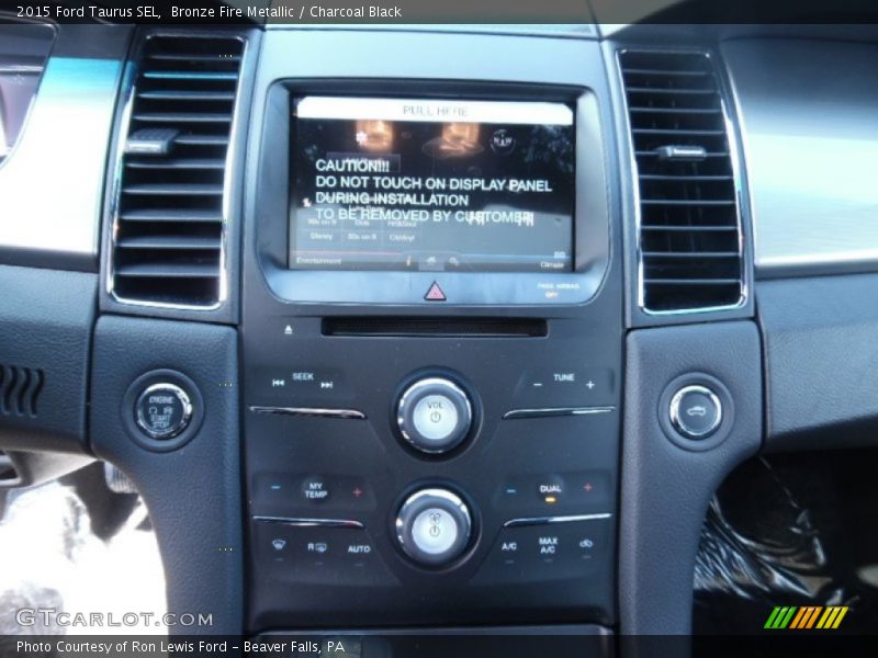 Bronze Fire Metallic / Charcoal Black 2015 Ford Taurus SEL