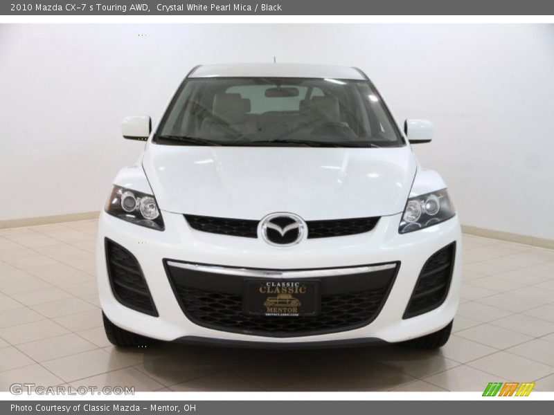Crystal White Pearl Mica / Black 2010 Mazda CX-7 s Touring AWD